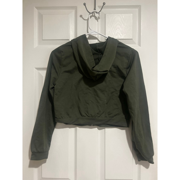 NWOT Beautees Grey Full-zip hooded Sweatshirt Jacket Sz. L-14 - Picture 2 of 7